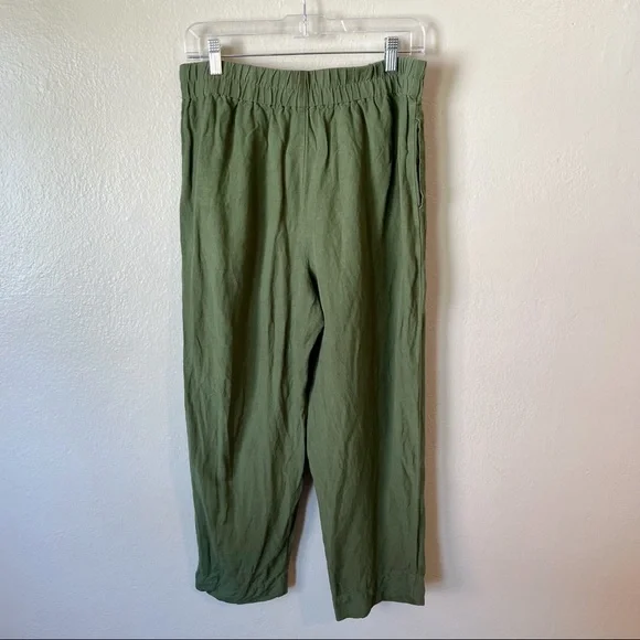 MADEWELL Tapered Huston Pull-Up Crops Green M - Picture 2 of 7